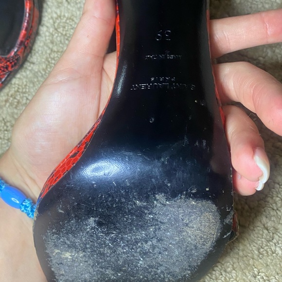 Saint Laurent Snakeskin Pumps - Picture 7 of 10